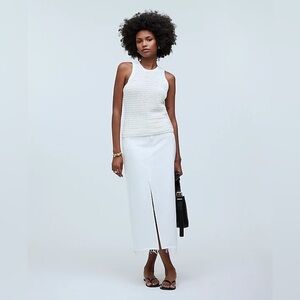 Madewell‎ Crochet-Knit Crewneck Sweater Tank Size: S, NWT